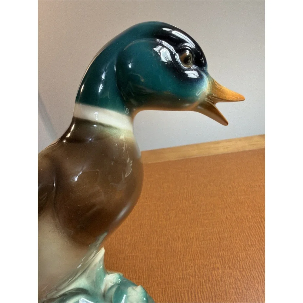 Royal Copley Mallard Duck Pottery Planter, Vintage
